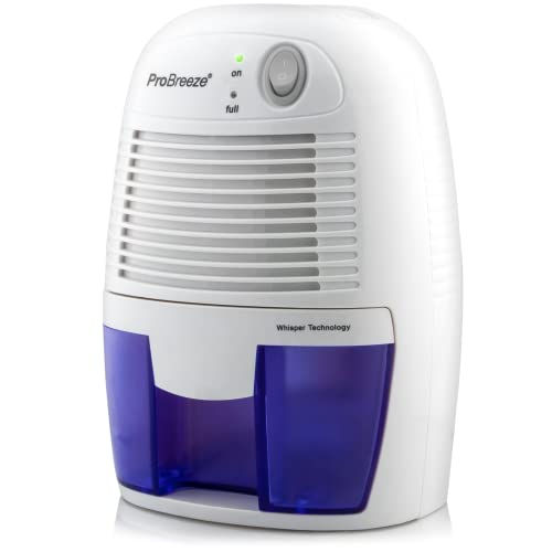 Pro Breeze Mini Luftentfeuchter 500ml gegen Feuchtigkeit, Schmutz, Schimmel, Geräuscharm und Kompakt...