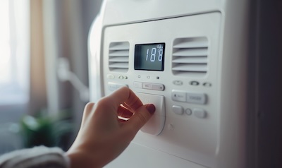 Hygrostat am Luftentfeuchter fuer sparsamen Betrieb einstellen